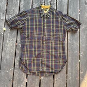 Vintage VTG 70’s 80’s Sir Pendleton Wool Plaid Short Sleeve Button Down Shirt